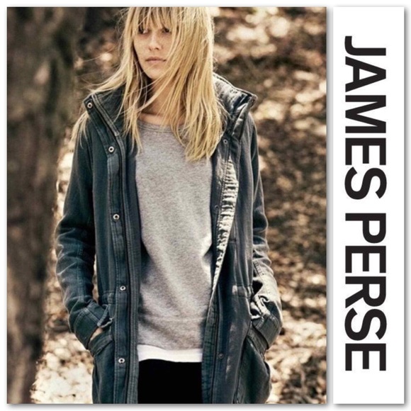 James Perse Standart Utility Lightweight Hooded Jacket Parka - Picture 3 of 9